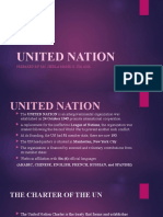 United Nation: Prepared By: Ms. Shiela Marie G. Sta - Ana
