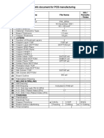 PCB Manufacturing Table 2021