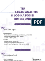 TIU Penalaran Analitis & Logika Posisi Bimbel DND