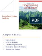 Chapter 4 Lexical and Syntax Analysis