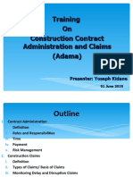 Adama (Presentation On Contract Administration and Claims) - ECPMI