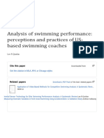 Analysis of Swimming Performance: Perceptions and Practices of US-based Swimming Coaches