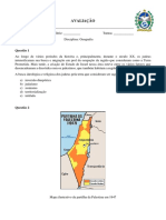 Avaliação de Geografia - 3° Ano - 4° Bimestre