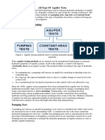 All Type of Aquifer Tests