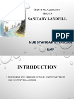 Sanitary Landfill: Nur Syafiqah BT Fauzan UMP