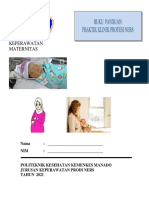 Buku Panduan Praktik Profesi Ners Maternitas 2021