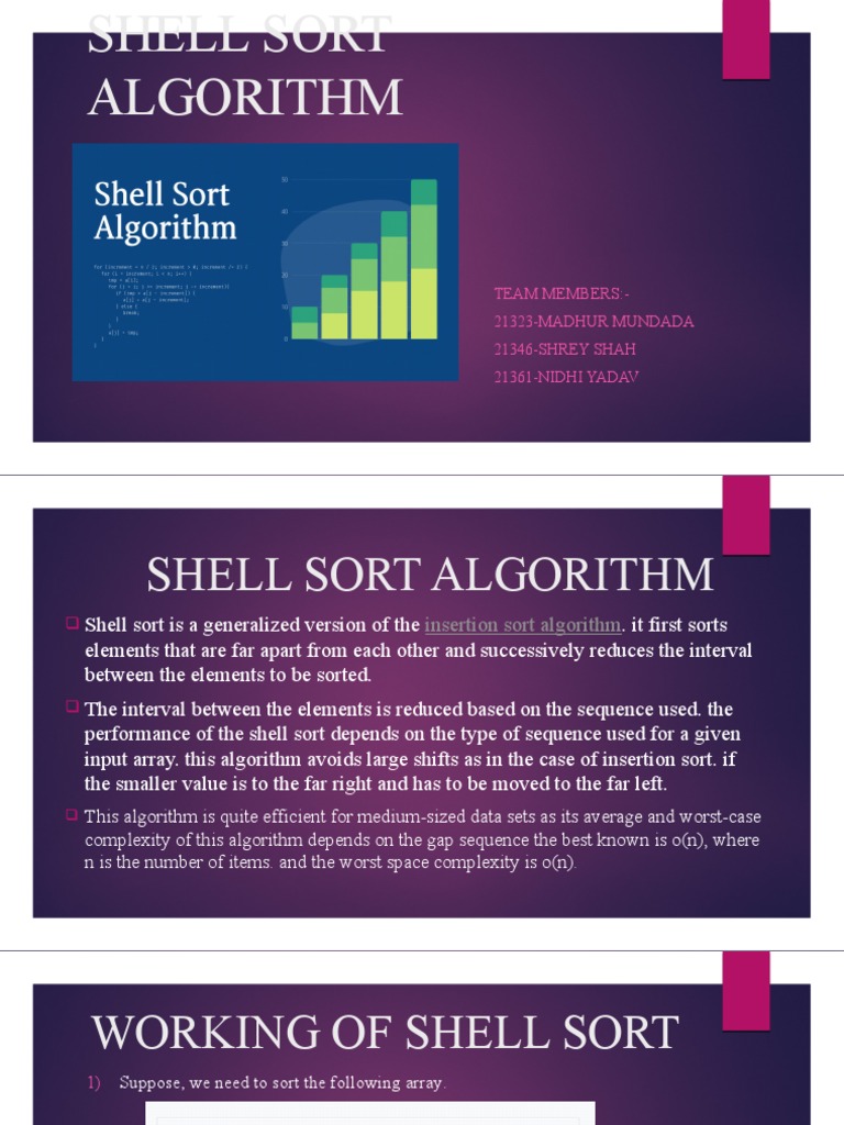 Understanding Shell Sort Algorithm | PDF