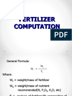 Fetilizer Computation