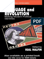 (Cummings Center Series) Igal Halfin - Language and Revolution_ Making Modern Political Identities -Routledge (2002)