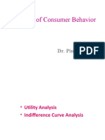 4 .Theory of Consumer Behavior: Dr. Pinki Shah