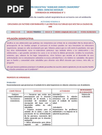 Experiencia de Aprendizaje N. 8 CC - Ss. 1