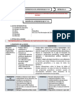 Sesion de Aprendizaje - Semana 1 - Exp 9 - 5º