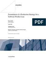 Formulation of A Production Strategy For A Software Product Line