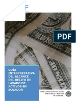 5. Guía Interpretativa Del Alcance Del Delito de Lavado de Activos en Ecuador.