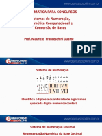 Aula 19 - Sistemas de Numeração - Aritmética Computacional e Conversão de Bases