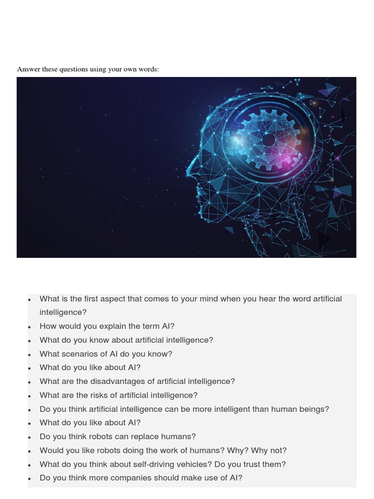Answer These Questions Using Your Own Words | PDF