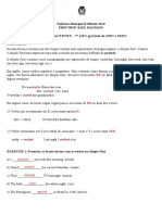 ENGLISH ACTIVITY - 7° ANO (Período de 19/07 A 23/07) : Prefeitura Municipal de Ribeirão Preto