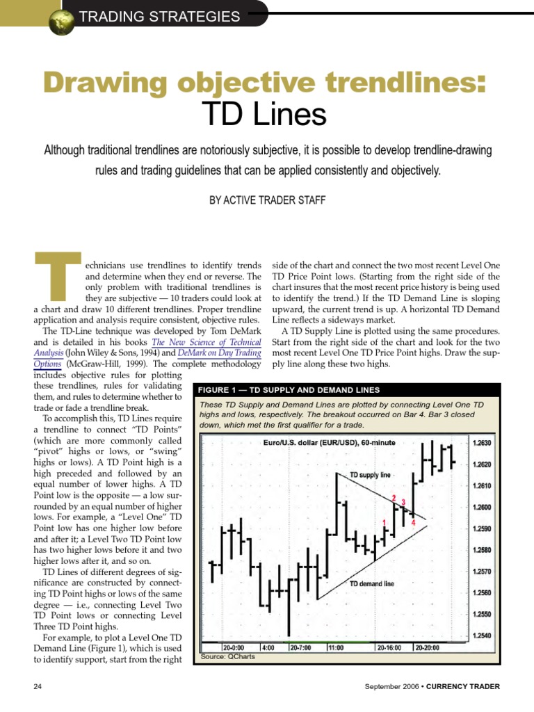 TD Lines: Objective Trendline Strategy | PDF | Day Trading | Option ...