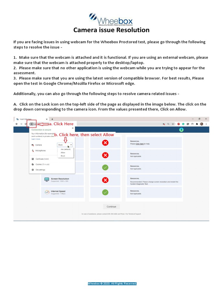 Camera Issue Resolution | PDF