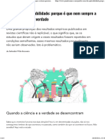 A Crise da Replicabilidade_ porque é que nem sempre a ciência procura a verdade