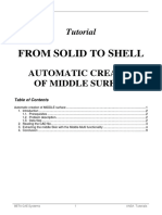 From Solid To Shell: Automatic Creation of Middle Surface