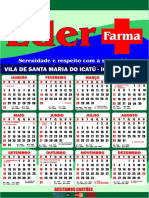 Calendário 32x45 CM