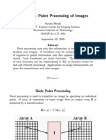 Lecture 5: Point Processing of Images