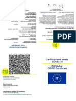 Certificazione Verde COVID-19 EU Digital COVID Certificate: Squatrito Filippo