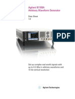 Agilent 81180A Arbitrary Waveform Generator: Data Sheet 1.0