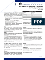 Tk-Concrete Form Surface Retarder: For Vertical Exposed Aggregate