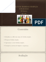 Serviço de bebidas simples