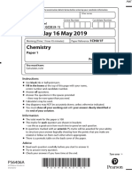 June 2019 QP - Paper 1 (F) Edexcel Chemistry GCSE