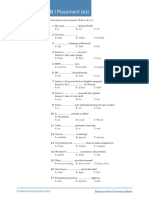 BR Placement Test Student's