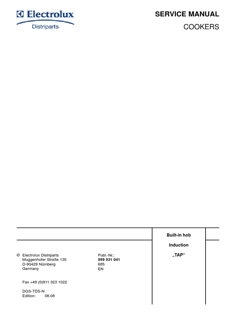 Electrolux Cookers Repairing Cooking Hobs With 2 To 4 Induction Cooking