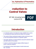 Introduction To Control Valves: Fluid Mechanics, Hydraulics & Pneumatics