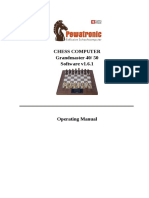 Chess Computer Grandmaster 40/ 50 Software v1.6.1