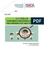 SUPPORT DE COURS VEILLE INFORMATIONNELLE ISICA 2021