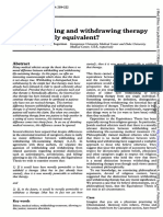 Are Withholding and Withdrawing Therapy Always Morally Equivalent?