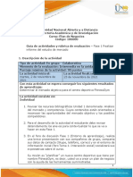 Guía de actividades y rúbrica de evaluación - Unidad 1 - Fase 1 - Realizar Informe del Estudio de Mercado