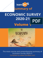 Ixambee - Economic Survey Summary 2020-2021 Vol 1