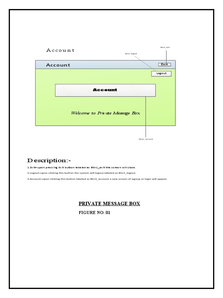 Private Message Box PDF Button Login