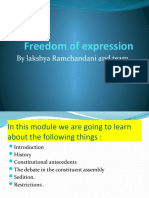 Freedom of Expression in India: A History of the Constitutional Right