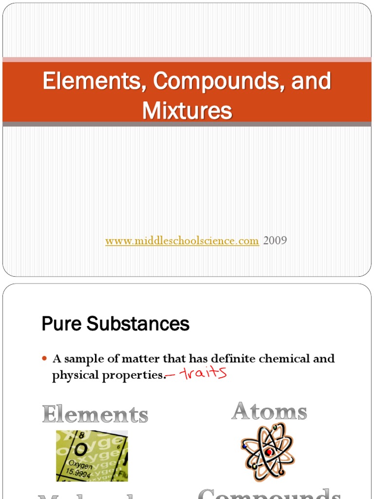 Elements, Compounds, and Mixtures | PDF | Ion | Chemistry