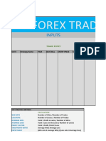 My Forex Trade Journal: Inputs