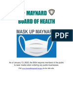 Mask Up Maynard Flier