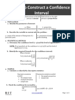 How To Construct A Confidence Interval: N Alue Zcriticalv X