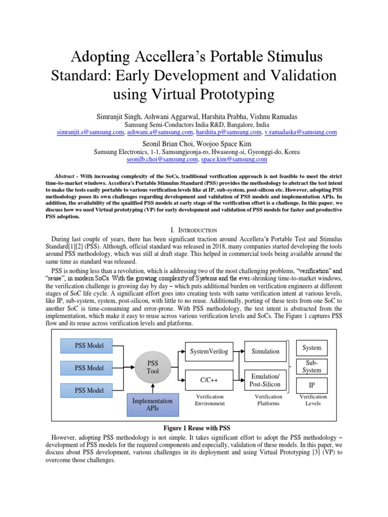 Early PSS Adoption via Virtual Prototyping | PDF | Simulation ...