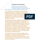 La Constitución Dominicana - Articulo Expositivo