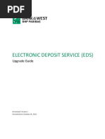 Electronic Deposit Service (Eds) : Upgrade Guide