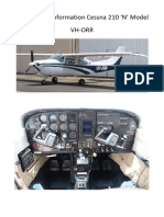 Operational Information Cessna 210 N' Model VH - ORR